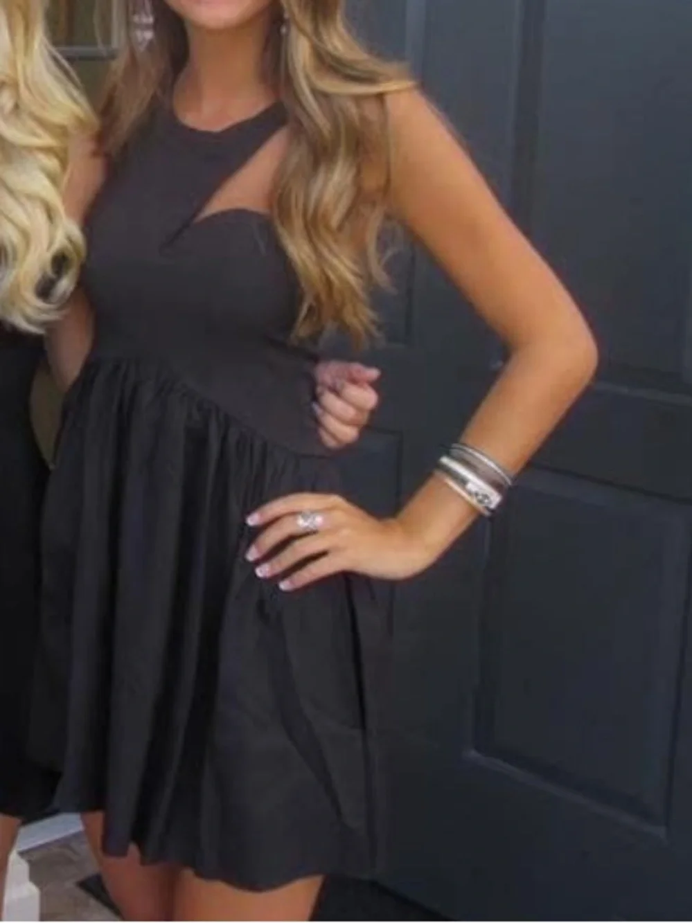 Xenia Boutique Black Cutout Party Dress - Picture 3 of 5